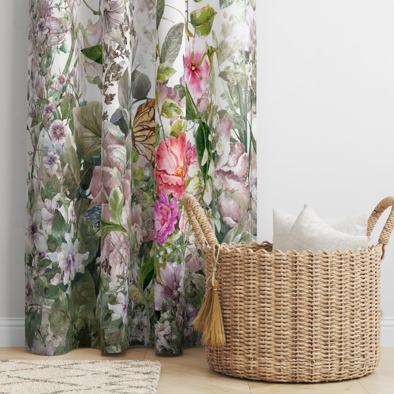 Semi Sheer Curtain Pair, 20" W x 52" L