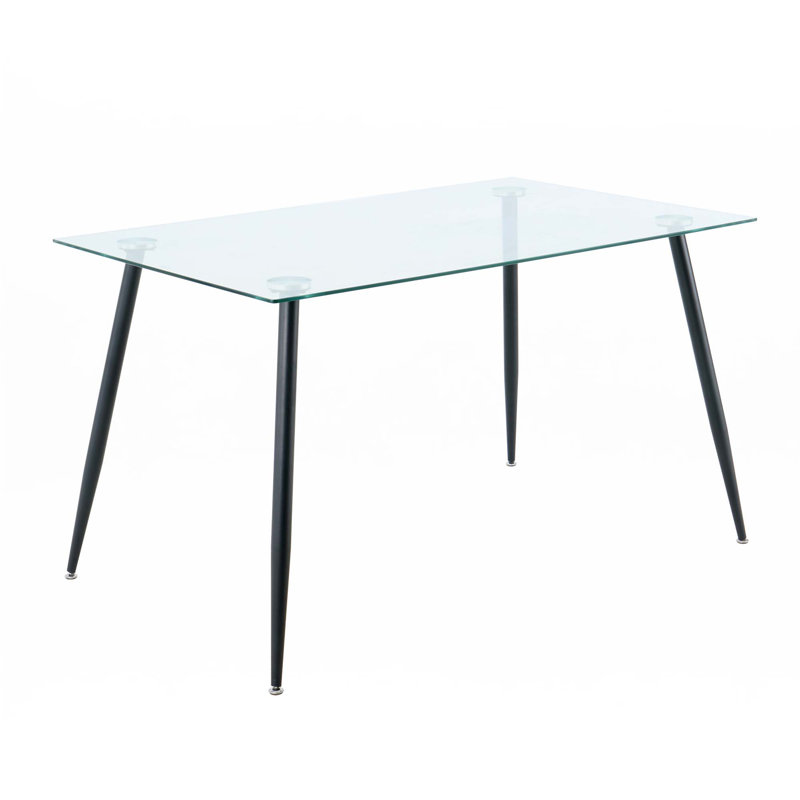 Glass Rectangular Dining Table(Only Table)