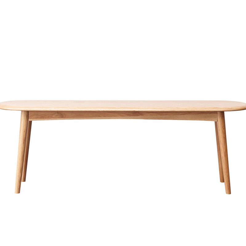 Banc de salle à manger et de chêne en bois - demi-rond, salon spacieux, confortable