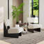 Chaise d'appoint rembourrée 25,6 po (ensemble de 2)-1650268028