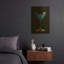 Tableau mural en métal doré « Blue Curacao » de luxe, 30,5 x 40,5 cm-1606096444