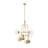 8 - Light Dimmable Glass Bubble Chandelier