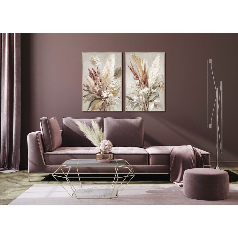 Pampas Elegance I Canvas Wall Art