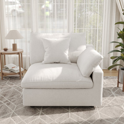 Kyna Linen Blend Slipper Chair