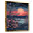 Toile avec cadre flottant or