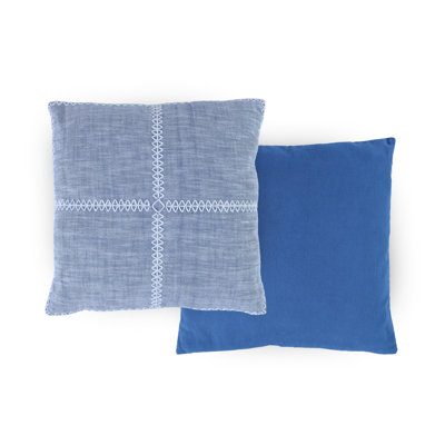 Southern Tide Isla Square Navy Dec Pillow