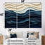 Blue And White Coastal Waves Edge - Coastal Minimalism Wall Art-1509632589-1509632587
