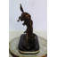 Statue Nifao Brand - méchant poney en bronze par Frederic Remington | Sculpture de cowboy et de cheval sauvage | Coulée de cire perdue | Décoration d'art occidental 19 po x 11 po x H 23 po