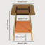 Table d'appoint en verre mat