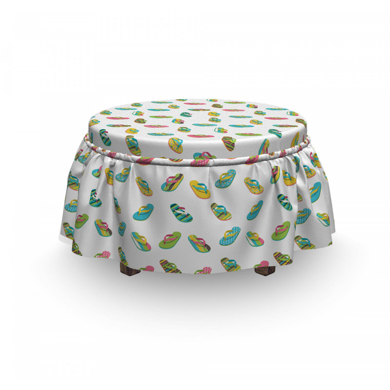 Housse pour repose-pieds thong sandale talon