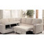 Canapé-lit modulaire en L avec lit escamotable, rangement, charge USB et porte-gobelet-855747221