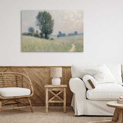 Tall Grass Path in Field Canvas, conception de Petal Prints Design