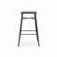 Cassiopea 13,5 Lb. Tabouret de bar en métal sans dossier Gun (ensemble de 2)-160292006