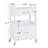 Utility Cart with Lockable Wheels, Trolley with Storage Drawer