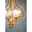 Open Frame Design 4 Light Metal Chandelier With Adjustable Chain