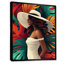  «Tropical African American Woman In Paradise II», décoration murale femme Pop Art-136038107-106106213
