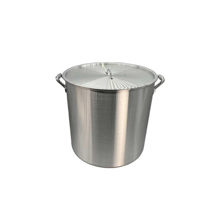 Bene Casa Stainless-Steel Stock Pot w/ lid, 8-quart capacity, reinforc