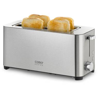 Kenmore Elite 4-Slice Long Slot Toaster Silver Stainless Steel with  Auto-Lift and Digital Controls
