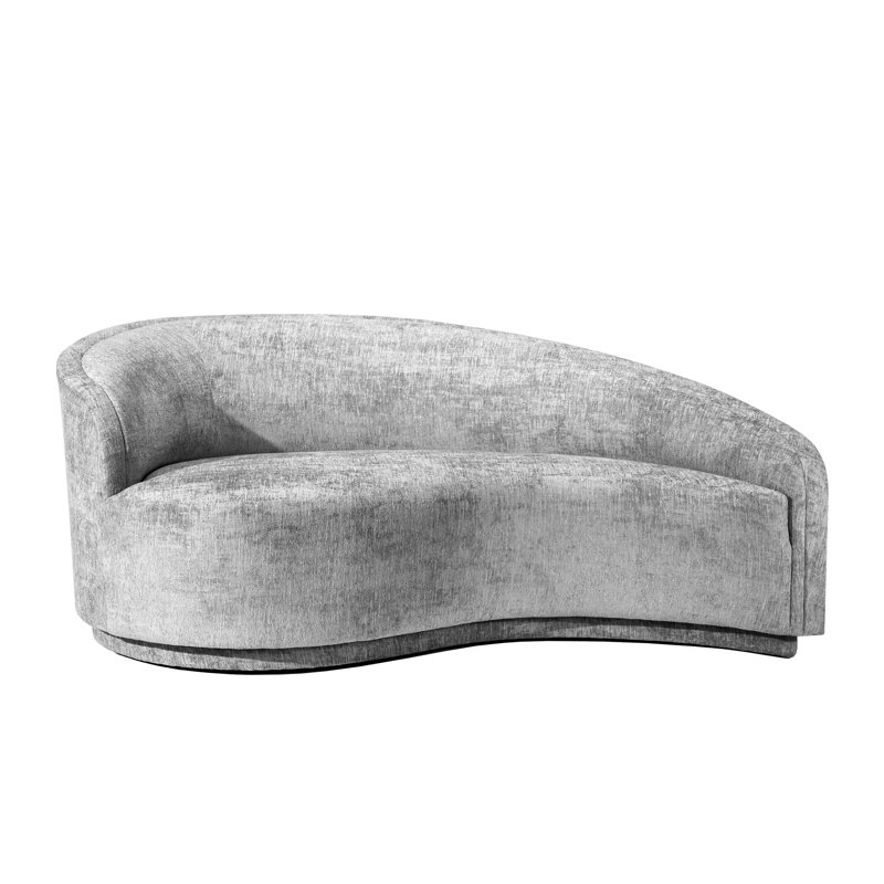 Dana Chaise Lounge, Feather Chenille, Left Hand Facing