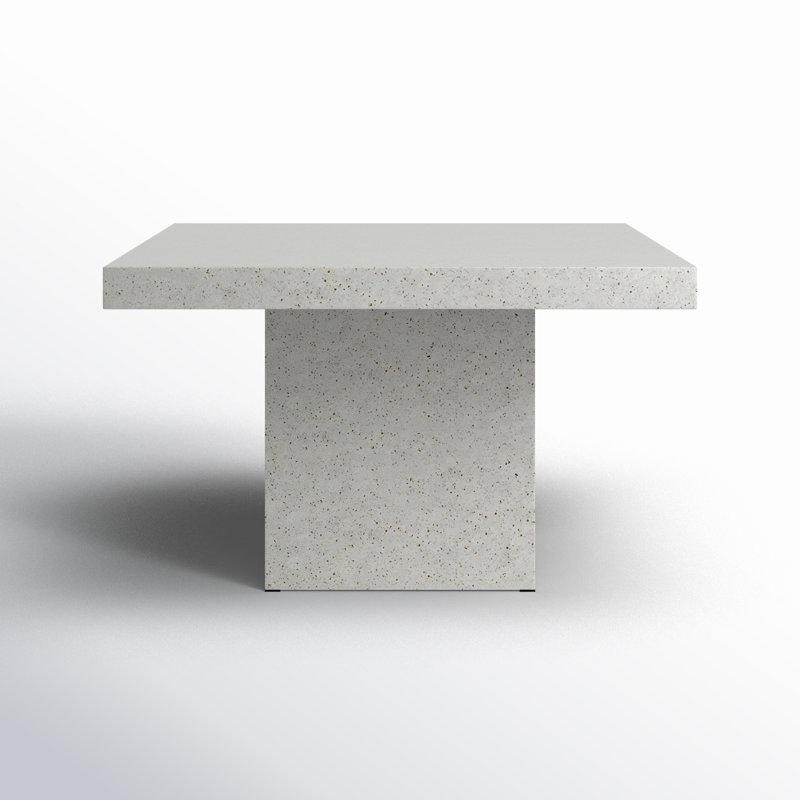 Kareen Bar & Counter Height Pedestal Dining Table, Ivory Terrazzo, Bar Table (41.75" Height)