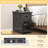 Binyameen 1 Drawer Nightstand for Bedroom with Storage and Built-in outlets-64614830