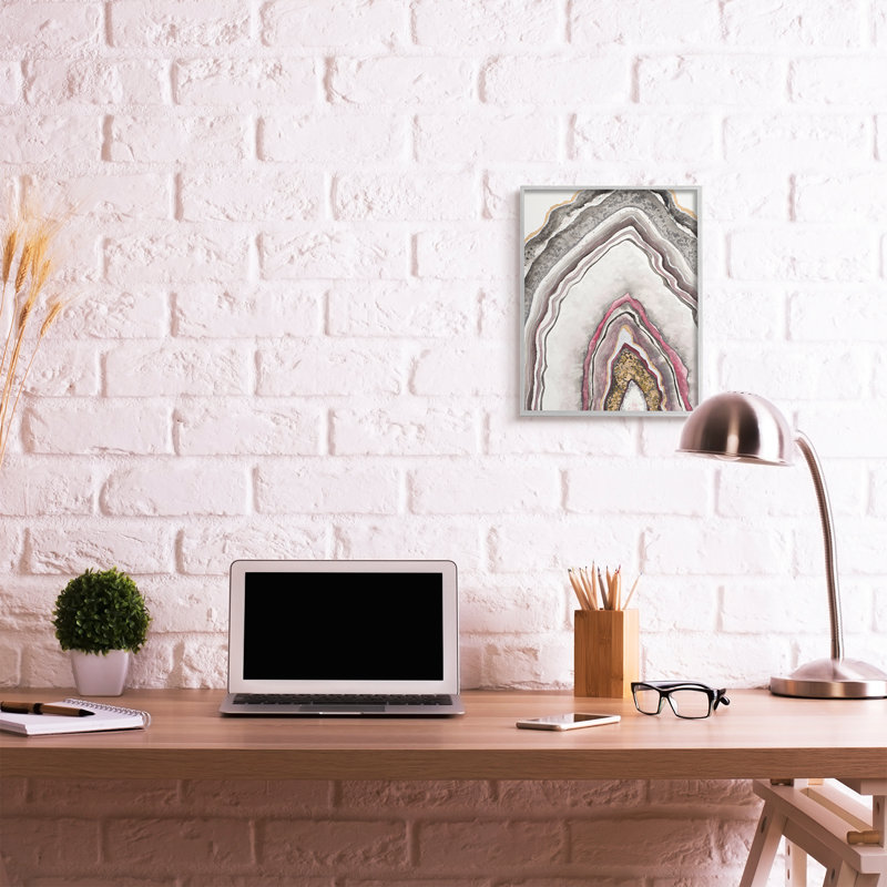 Motif d'arche de roche rose neutre Geode, Estampe numérique Farmhouse, H 20 po x l 16 po