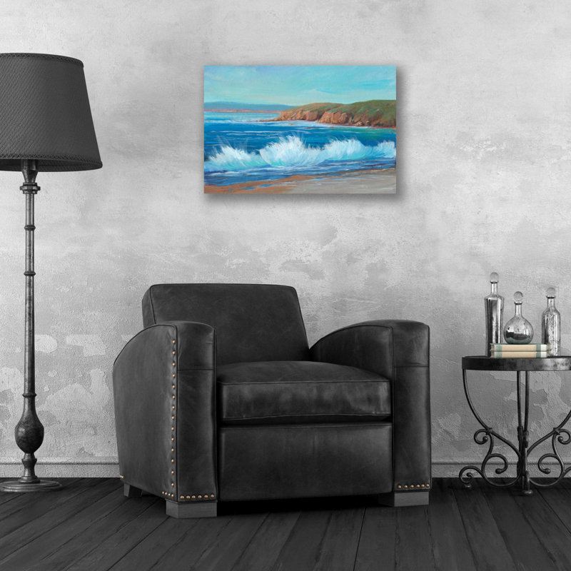 «Rocky Coastline II» par Tim O'Toole, art mural en verre acrylique, H 16 po x l 24 po x P 0,2 po