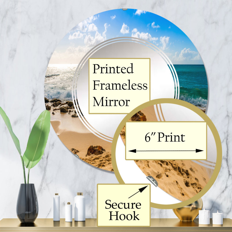 Miroir de salle de bain sans cadre, 32 po x 32 po