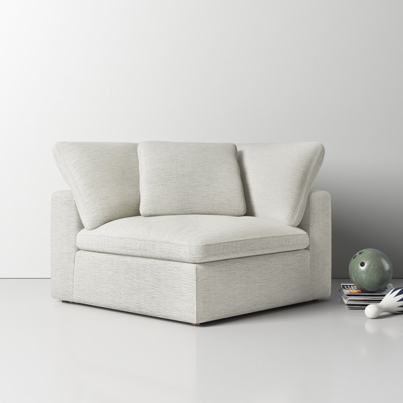 Tila Upholstered Accent Chair, Light Gray Livesmart®