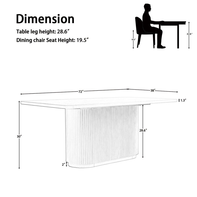 Rubberwood Dining Table