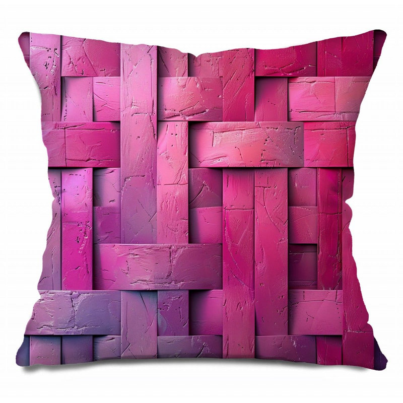 Coussin décoratif en bois, Art coussins-12159, H 20 po x l 20 po