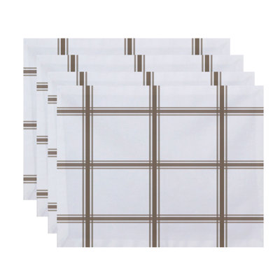 Arlene Polyester Plaid Rectangle Placemat