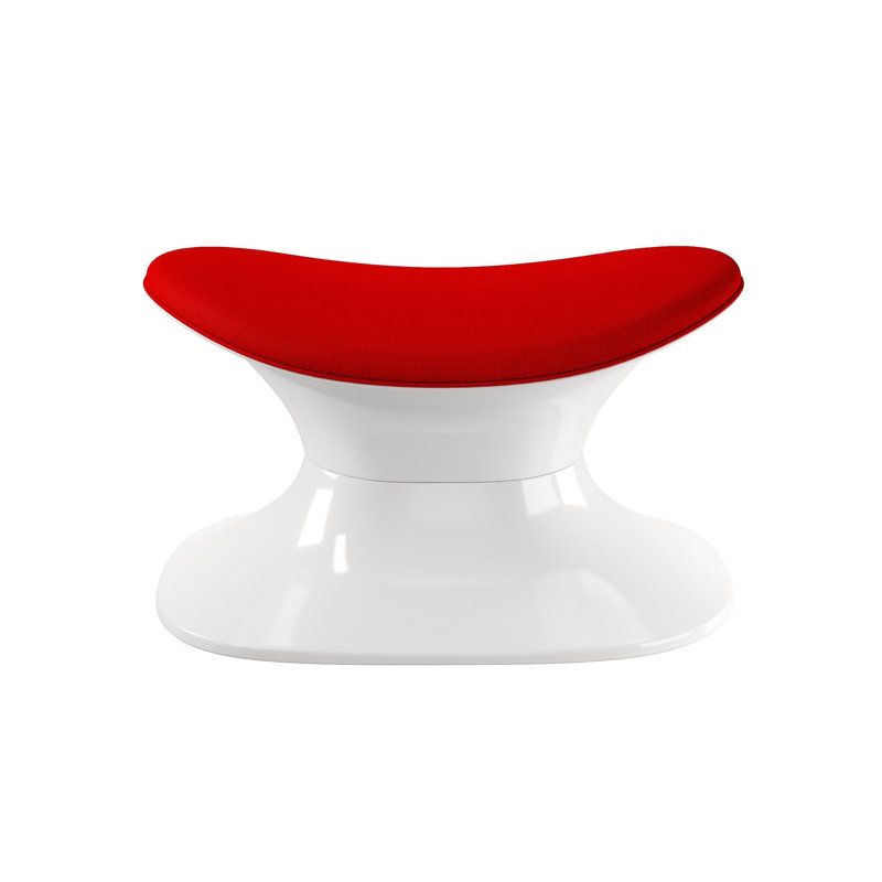Modholic Alpha Ottoman, Red, Red Cotton