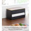 Porte-papier essuie-tout Yamazaki Home Rin L | Conception à déchirure à une main, rangement dissimulé, convient aux rouleaux jusqu'à 6 po - acier et bois-109379118