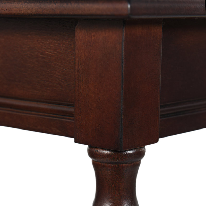 Rachel Collection Console Table with Storage Shelf End Table - Walnut, Walnut