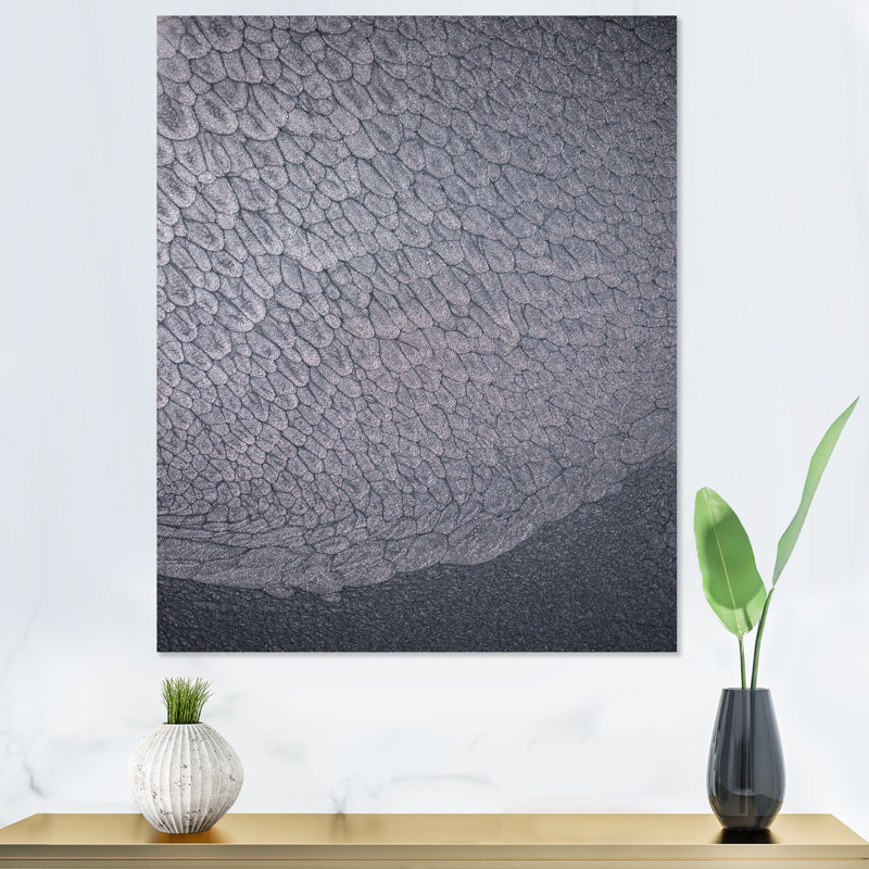 Reproduction d'art sur toile moderne de luxe monochrome gris fluo, H 12 po x l 20 po x P 1 po, Toile tendue