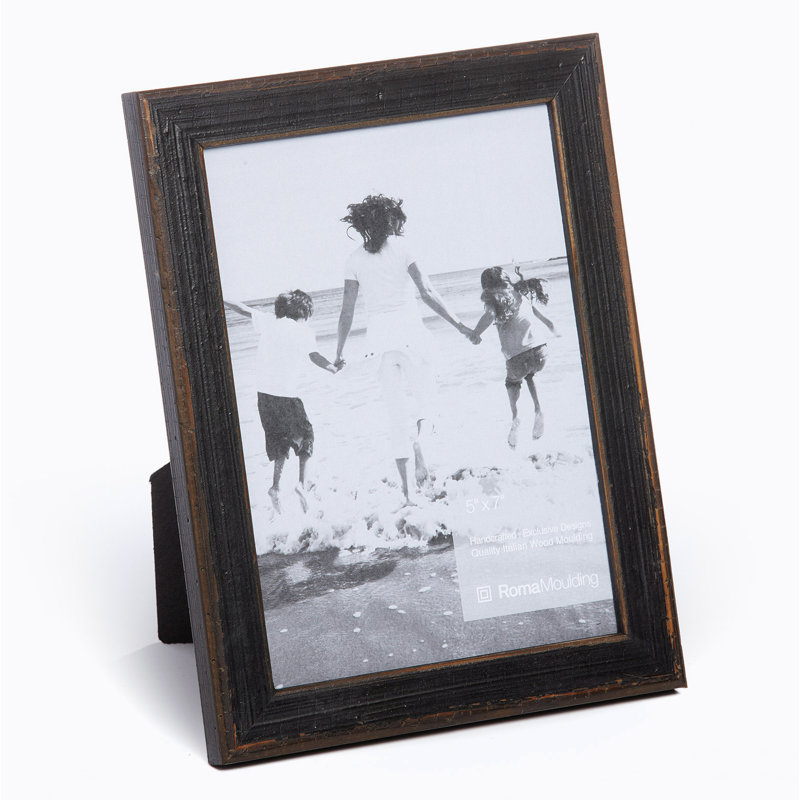Casavant Wood Embossed Picture Frame, 5" x 7", Nightfall Cocoa