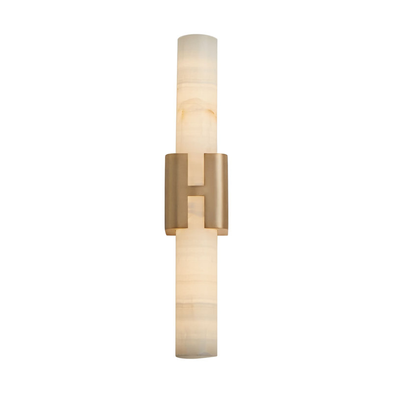 NKKU 2LT CCT SCONCE - AGB, Laiton antique