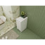 Armoire de rangement autoportante pour salle de bain, armoire d'appoint avec portes à fermeture douce