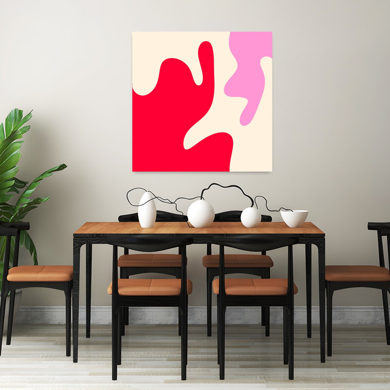 Art contemporain, art abstrait abstrait et coloré, H 32 po x l 32 po
