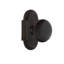 Cottage Plate with Black Porcelain Door Knob-491123175-491123167