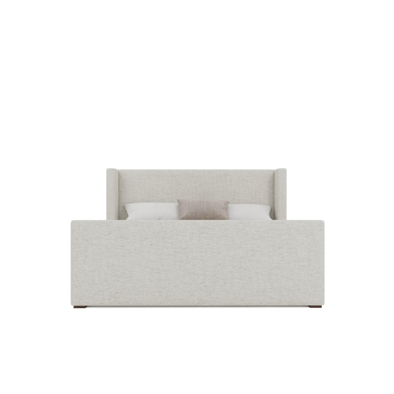 Lit bas Aylet Luxe, Coton de lin, Très grand