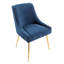 Chaise moderne en velours avec dossier incurvé-305562213