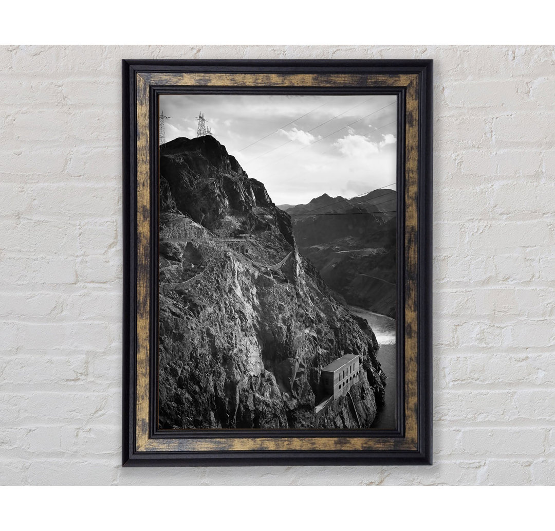 Ansel Adams Cliffs Above Boulder Dam - Einzelne Bilderrahmen Kunstdrucke