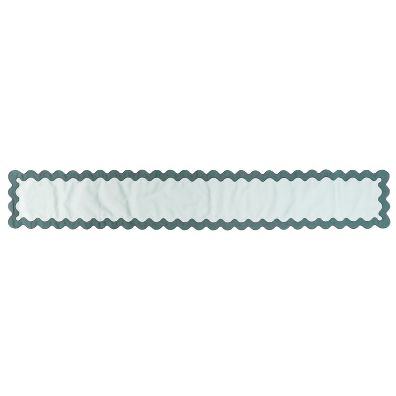 Polyester Scalloped Placemat, Green