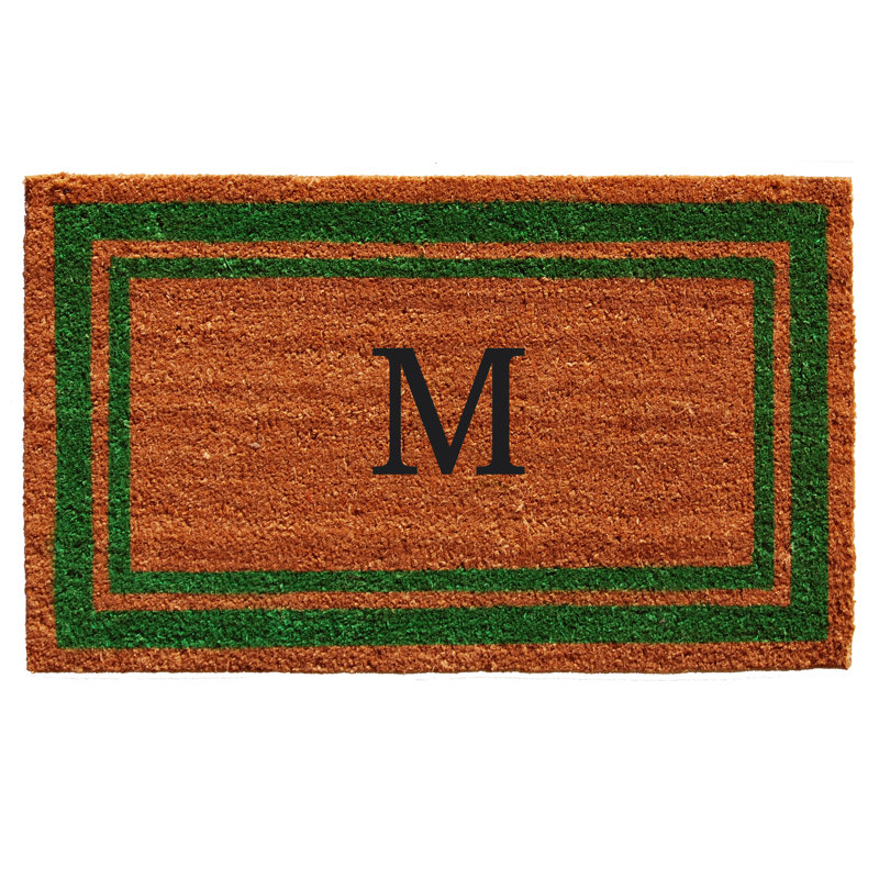 Tapis d'entrée antidérapant Stortz, Vert / Brun, M, Rectangle 2 pi x 3 pi