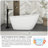 59" White Acrylic Freestanding Bathtub