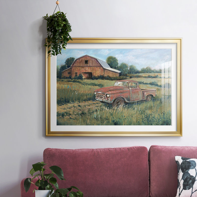 Rusting Away I, reproduction d'art encadrée, Or, H 30 po x l 44 po x P 1,5 po