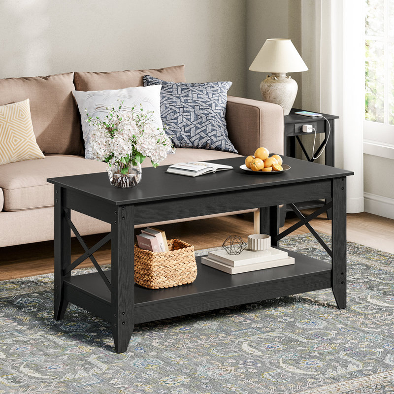 Armstrong 39.4"  Coffee Table, Black