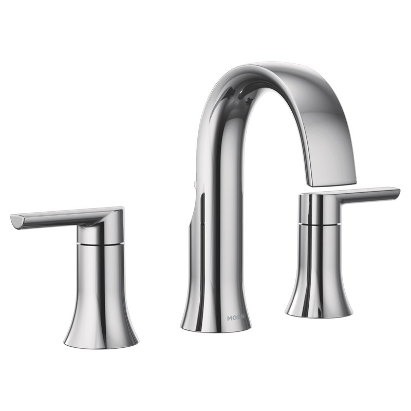 Garniture et soupape Doux 2H, chrome, Chrome chrome